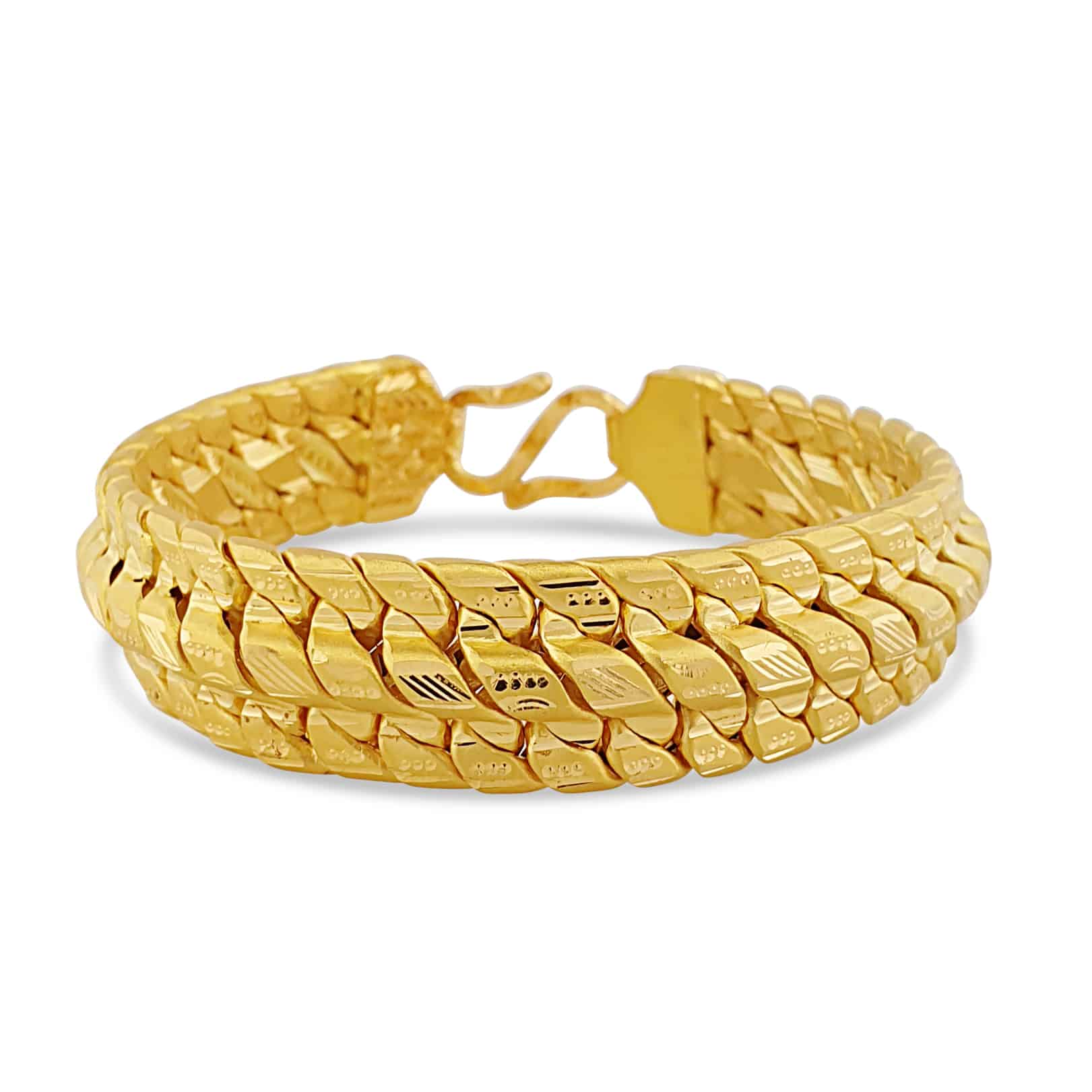 22 K Hamdmade Gold Bracelet, 32.64 G