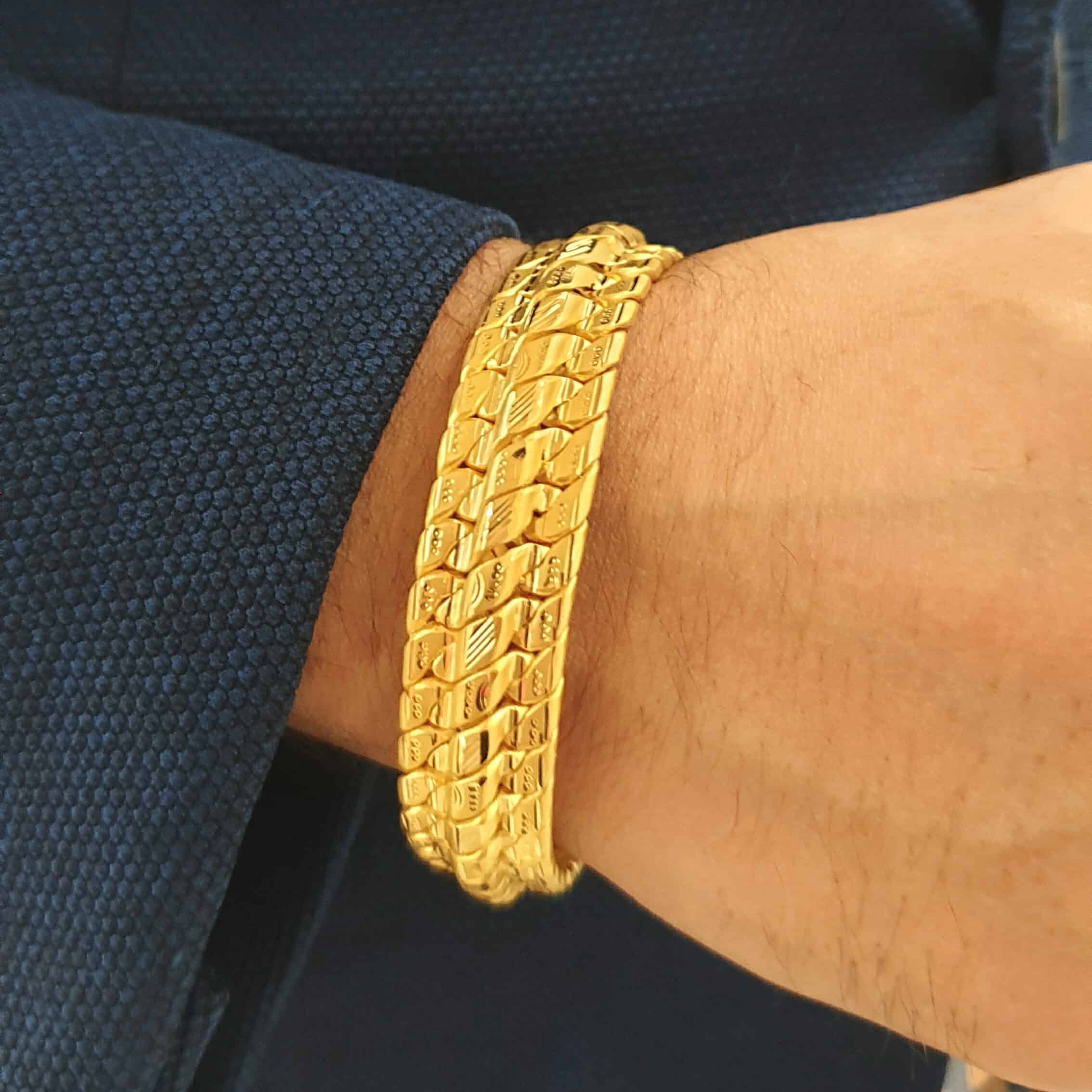 Buy Bhima Jewellers 22k Gold Bracelet for Men 16.17 g at Amazon.in