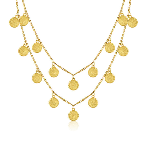 Gold layered necklace